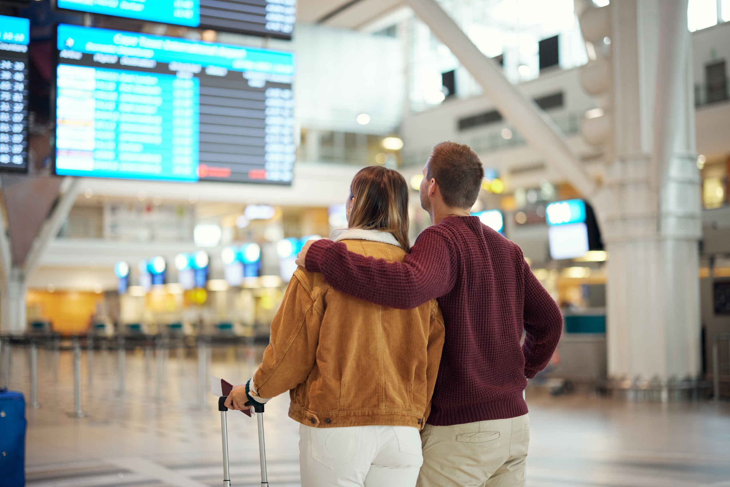 People in an airport